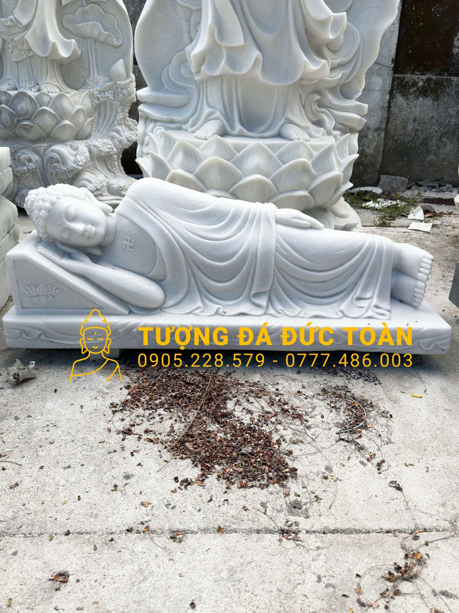 Tượng Phật Nhập Niết Bàn Dài 1,5m