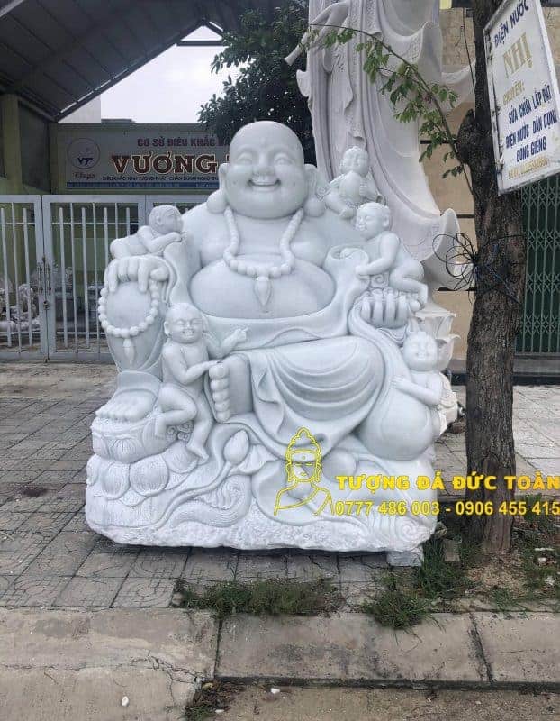 giá tượng Phật Di Lặc bằng đá
