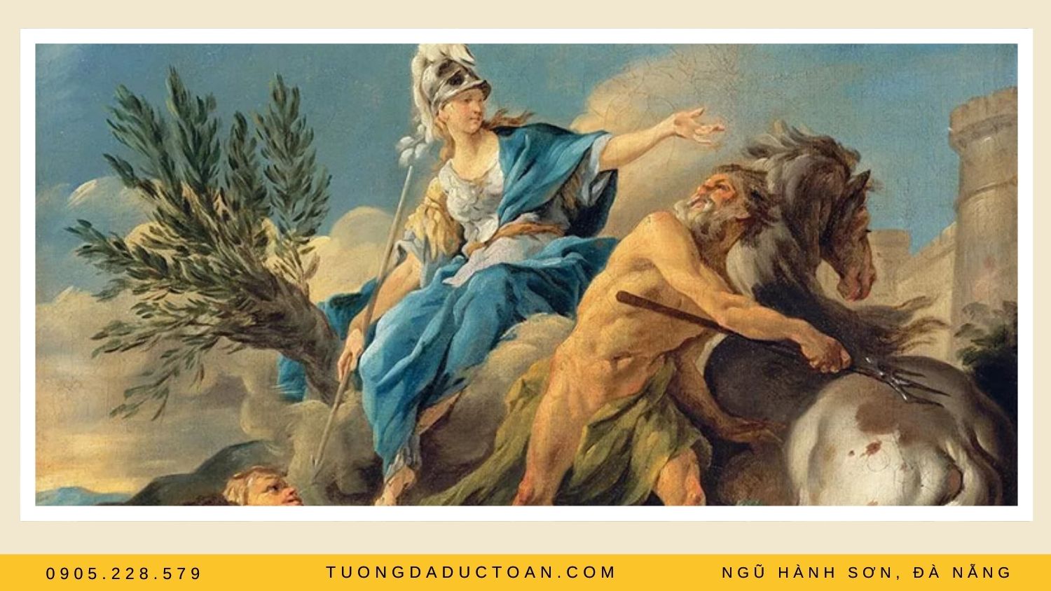 Athena và Poseidon tranh giành thành Athens