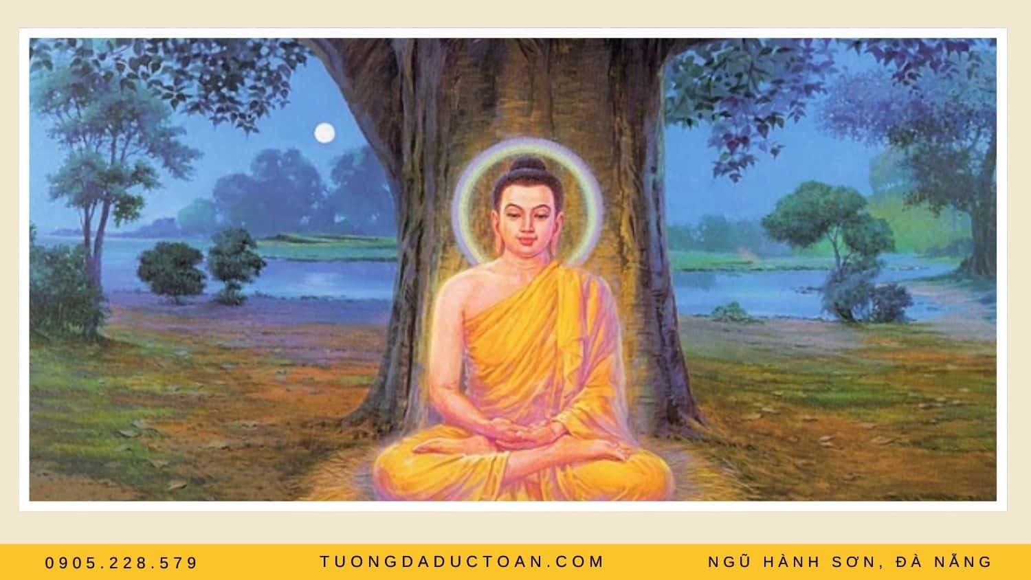 Phật ngồi dưới cây bồ đê