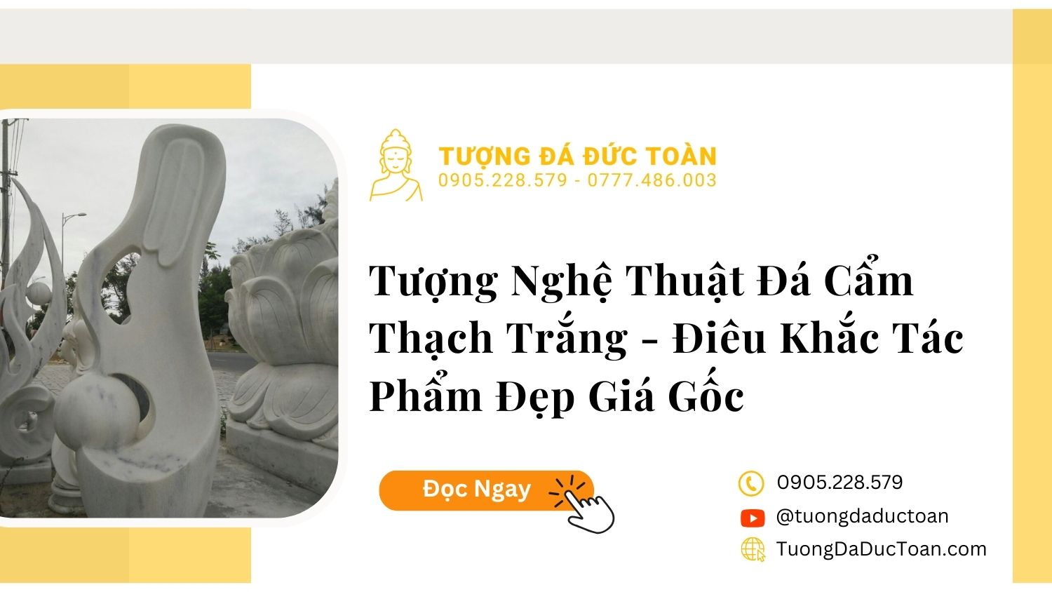 tượng nghệ thuật đá cẩm thạch trắng