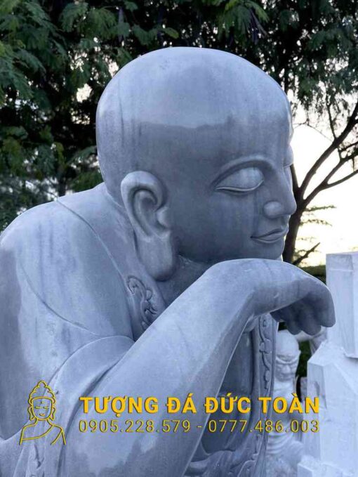 TƯỢNG LA HÁN TRẦM TƯ CAO 2M PLH_39 - Hình ảnh 3
