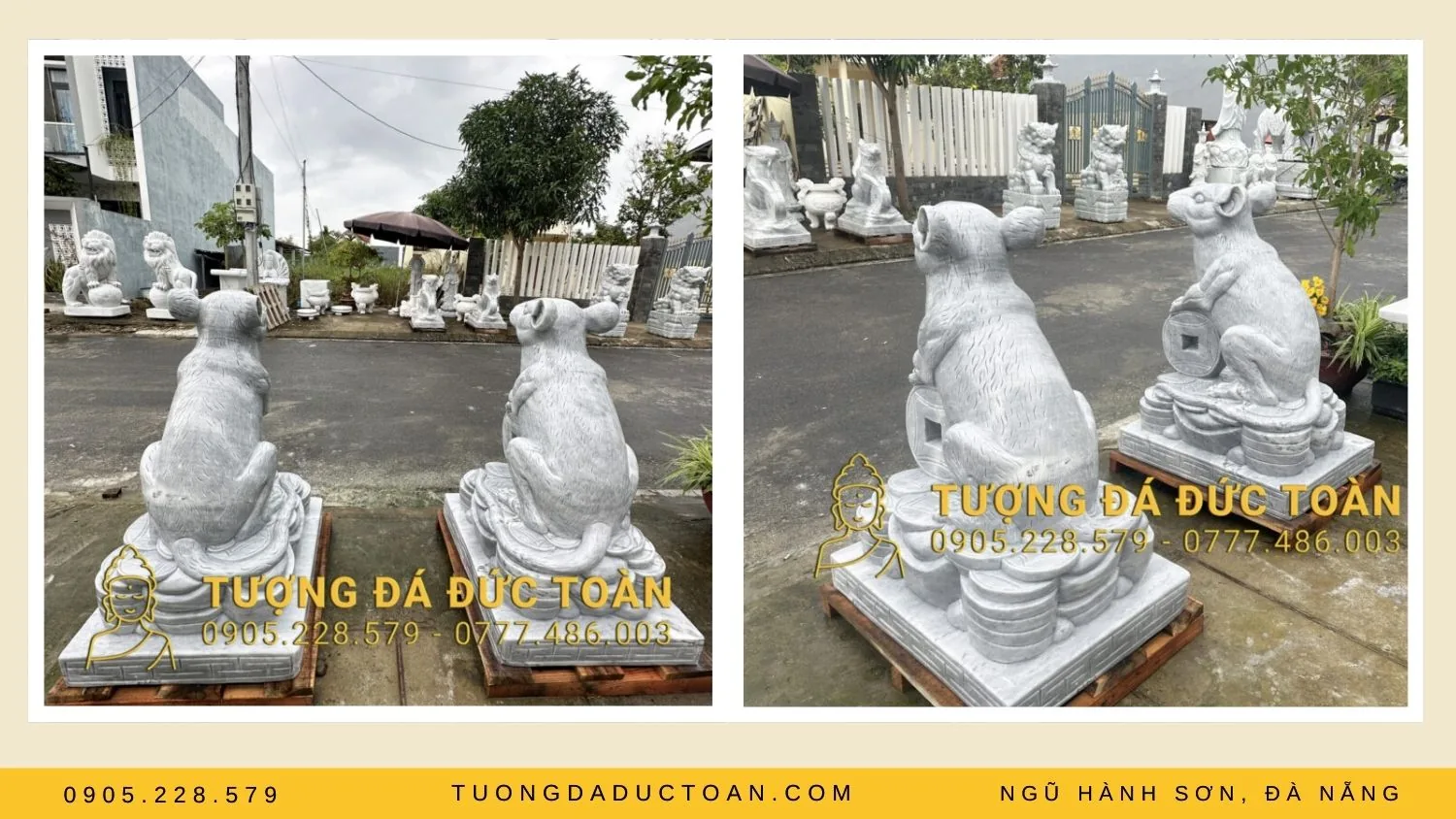 Tượng Chuột bằng đá