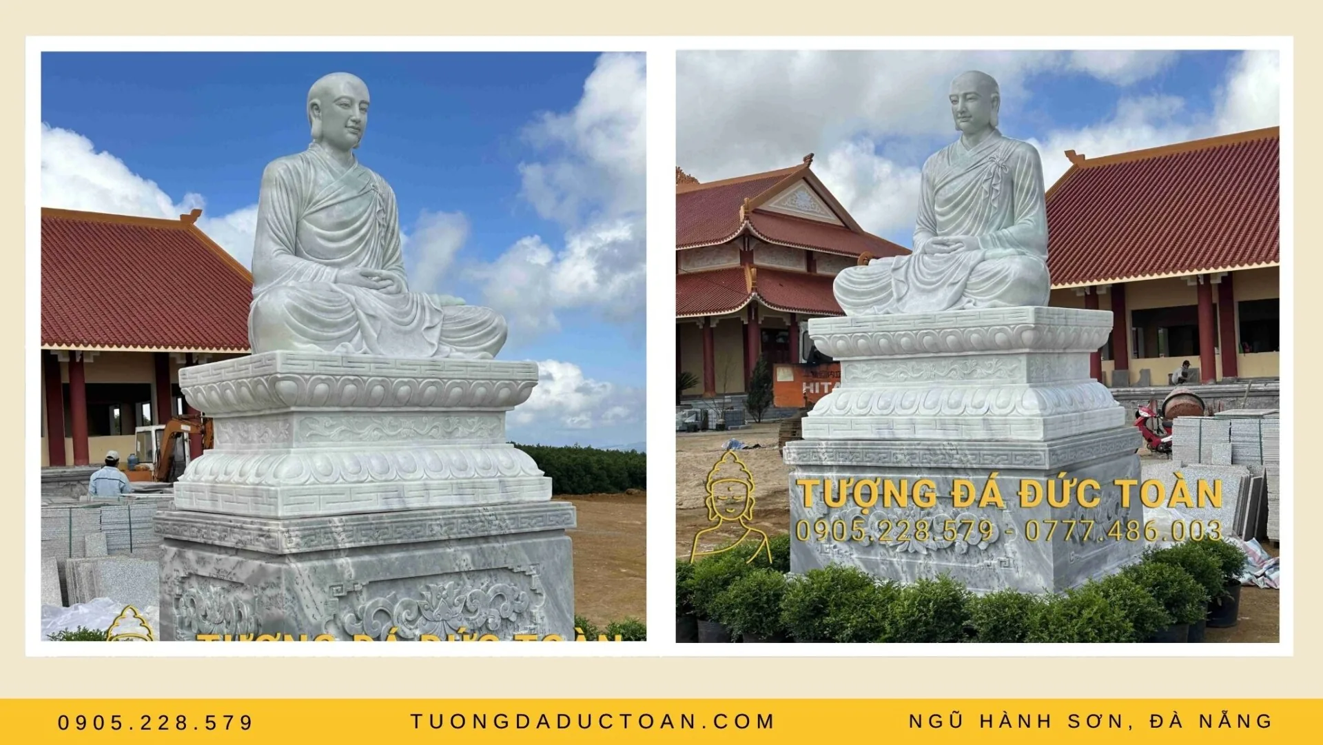 Tượng Phật Hoàng Trần Nhân Tông Bằng Đá Cao 