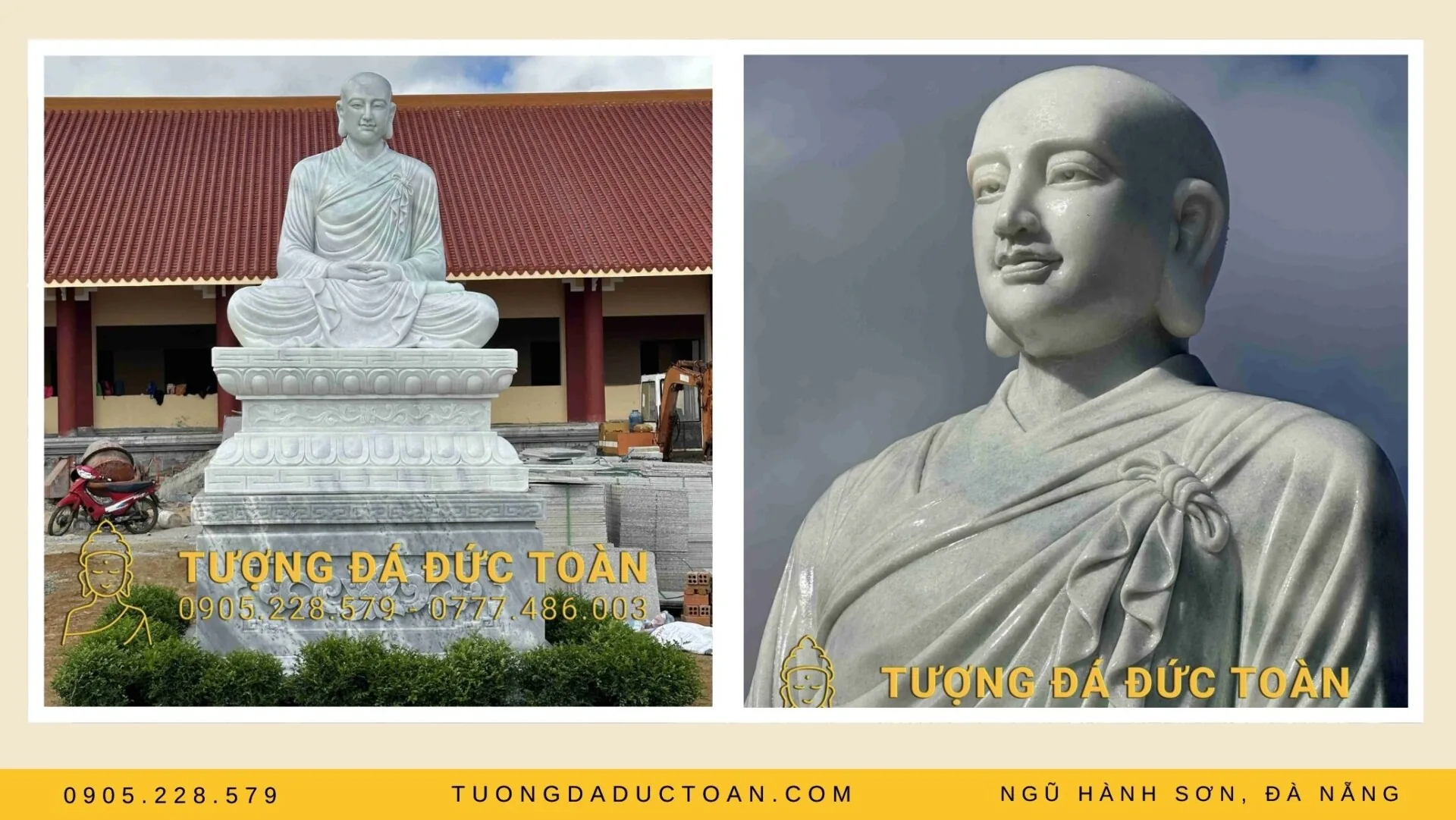Tượng Phật Hoàng Trần Nhân Tông Bằng Đá Cao 