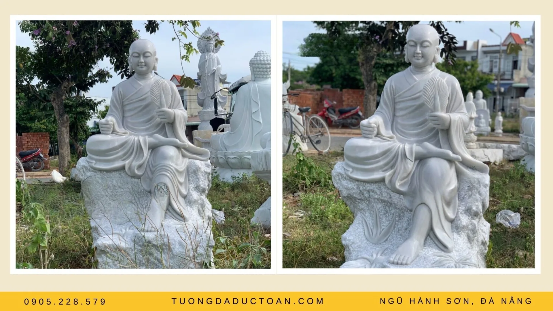 Tượng Phật Hoàng Trần Nhân Tông Bằng Đá Cao 