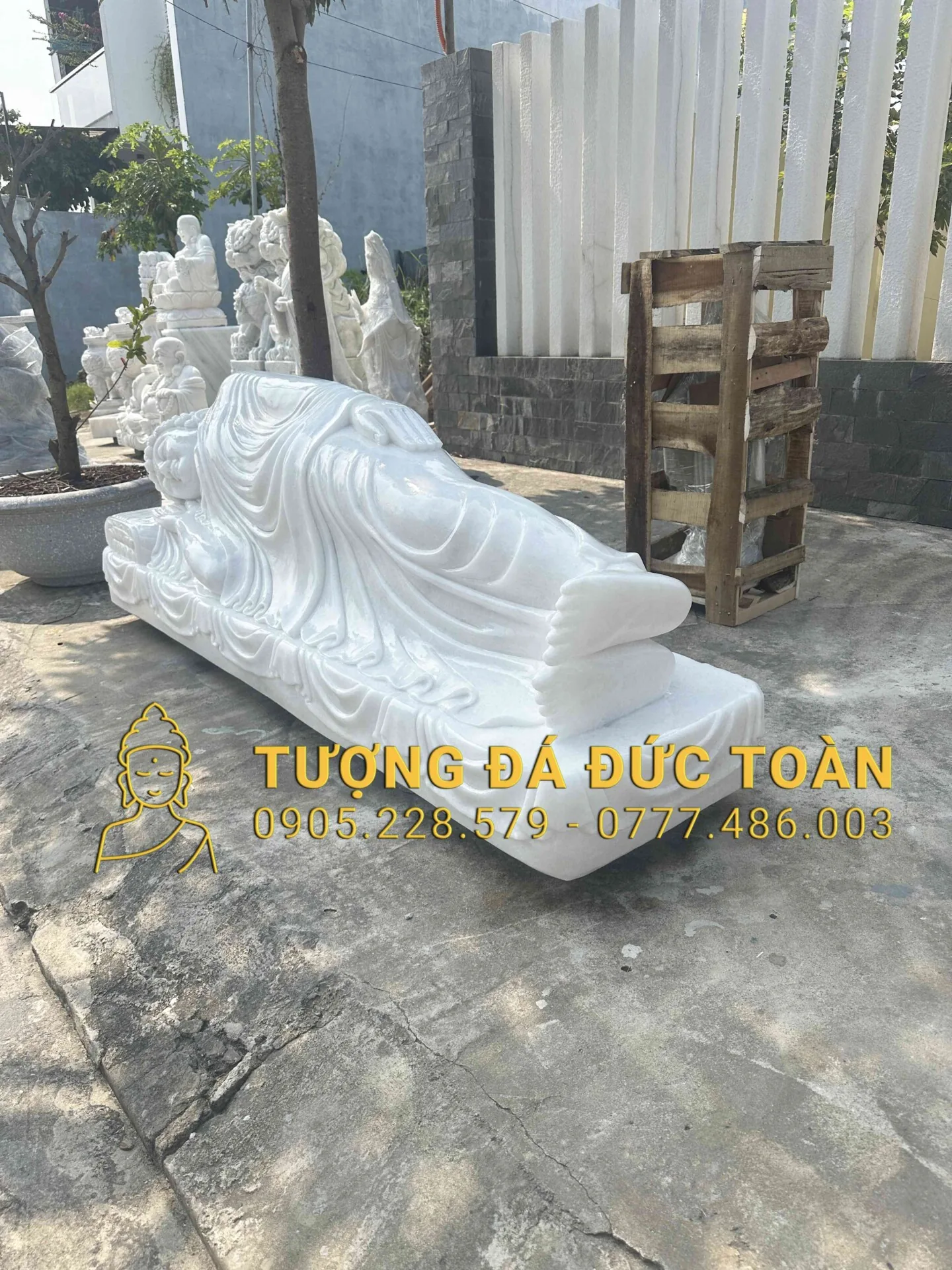 Tượng Phật Nhập Niết Bàn Ngang 2m