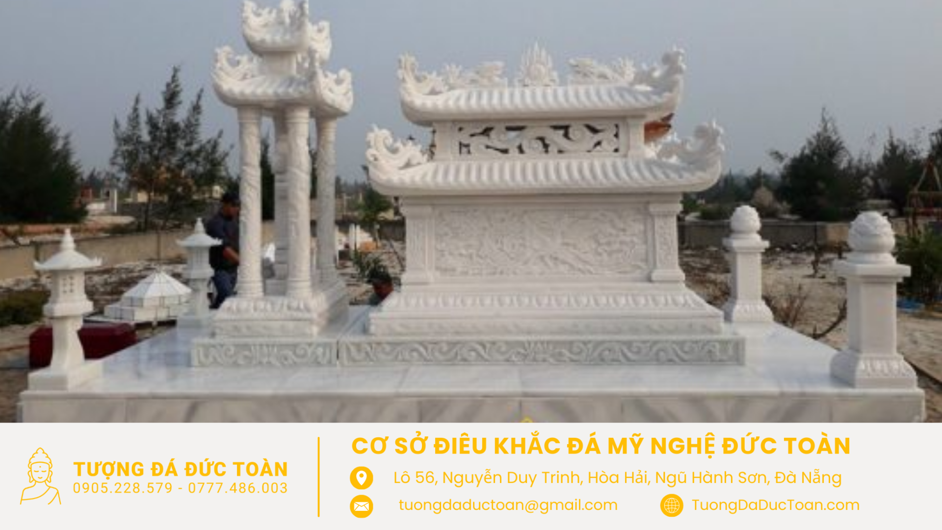 Mộ đá Quy Nhơn - Mẫu lăng mộ đá đẹp bán tại khu lăng mộ đá Bình Định