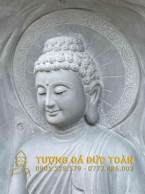 TƯỢNG PHẬT THÍCH CA ĐÁ SA THẠCH NGỒI DUÓI TÁNG BỒ ĐỀ TCMN_28 - Hình ảnh 6