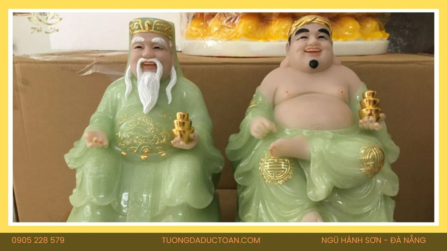 TƯỢNG THẦN TÀI THỔ ĐỊA NGỌC HOÀNG LONG TTTD_01 6 Tượng Thần Tài Thổ Địa Bằng Đá (1)