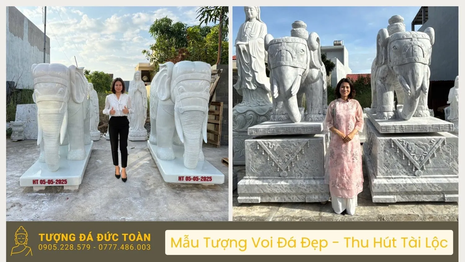 tượng voi đá