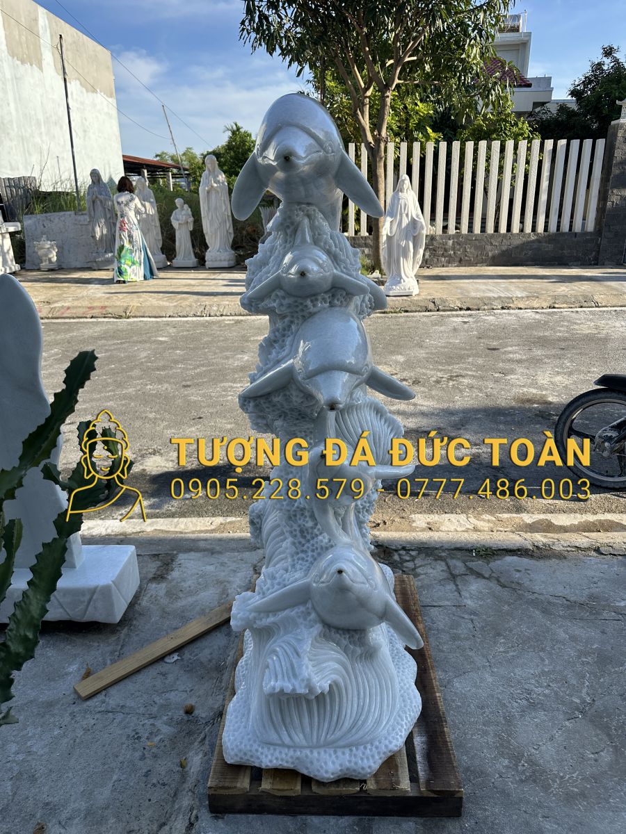 TƯỢNG CÁ HEO ĐÁ CẨM THẠCH XÁM CAO 1,5M CAHEO_12 6 5 (1)