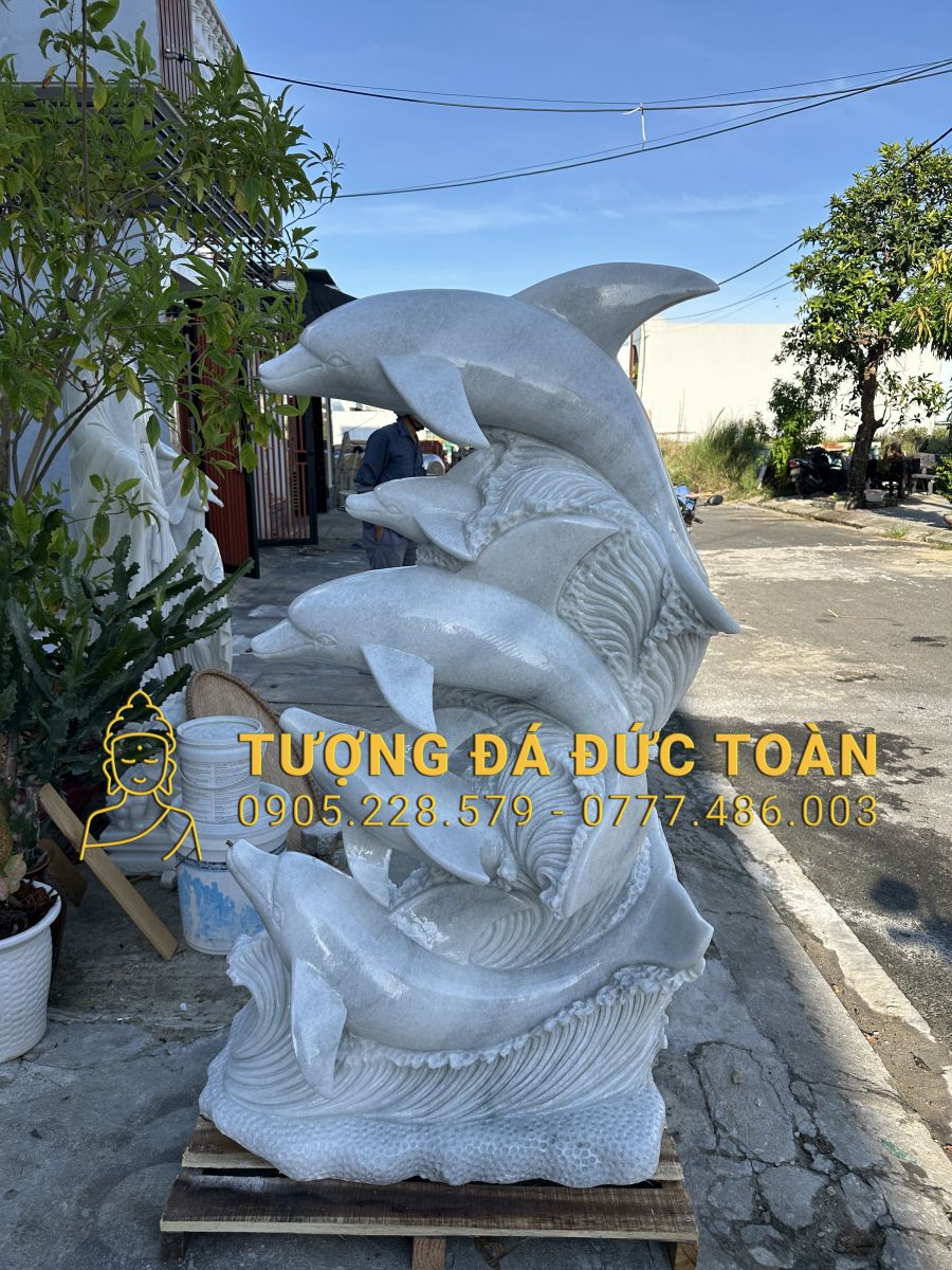 TƯỢNG CÁ HEO ĐÁ CẨM THẠCH XÁM CAO 1,5M CAHEO_12 13 5 (3)