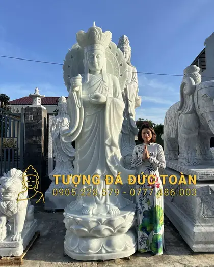 Tượng Địa Tạng Vương Bồ Tát Bằng Đá