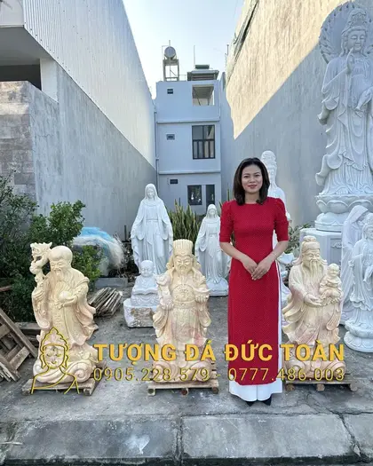 Tượng Phước Lộc Thọ Bằng Đá