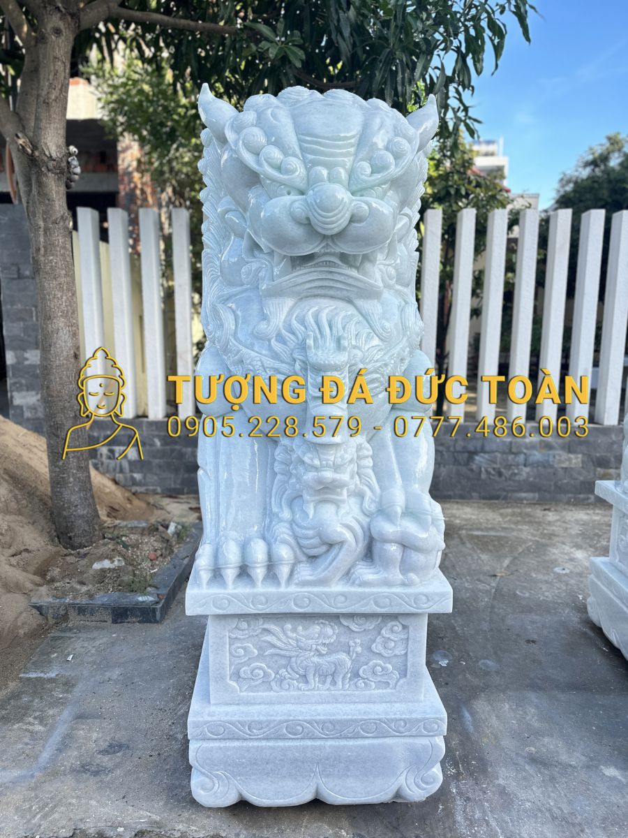 TƯỢNG KỲ LÂN ĐÁ CAO 1,9M VỀ LONG AN KL_21 11 8 (1)