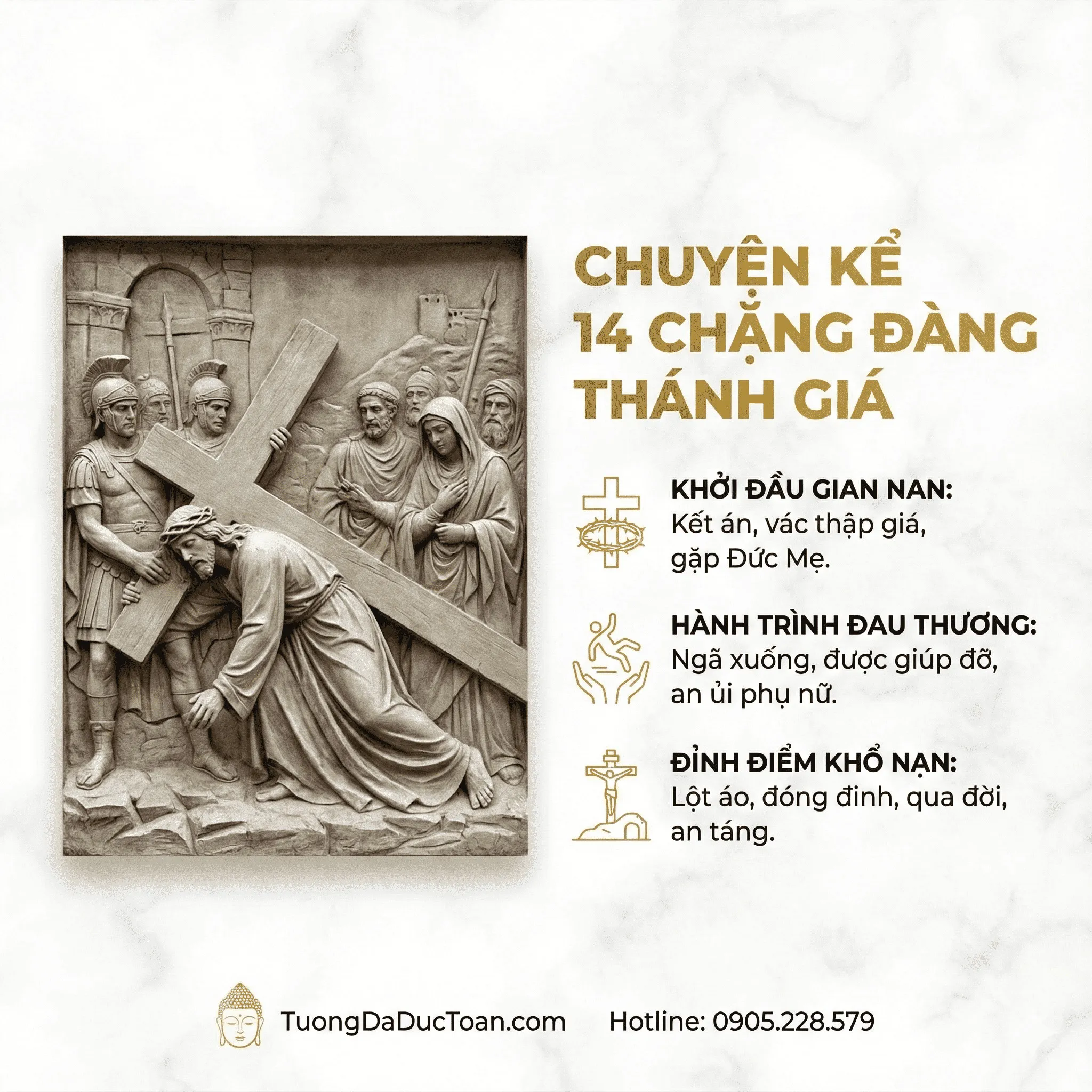 Tượng 14 Chặng Đàng Thánh Giá 14 Chang Dang Thanh Gia