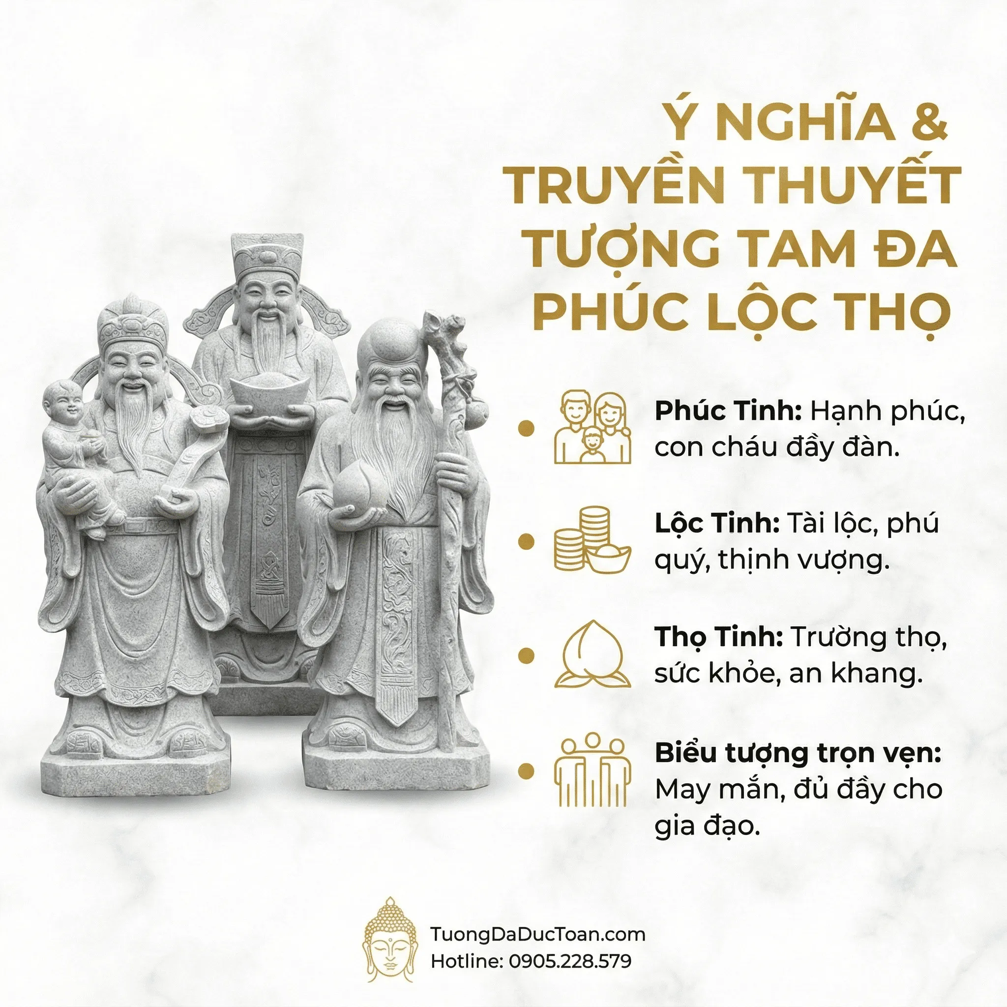 Tượng Phước Lộc Thọ Bằng Đá Truyen Thuyet Ve Tương Phuc Loc Tho Bang Da