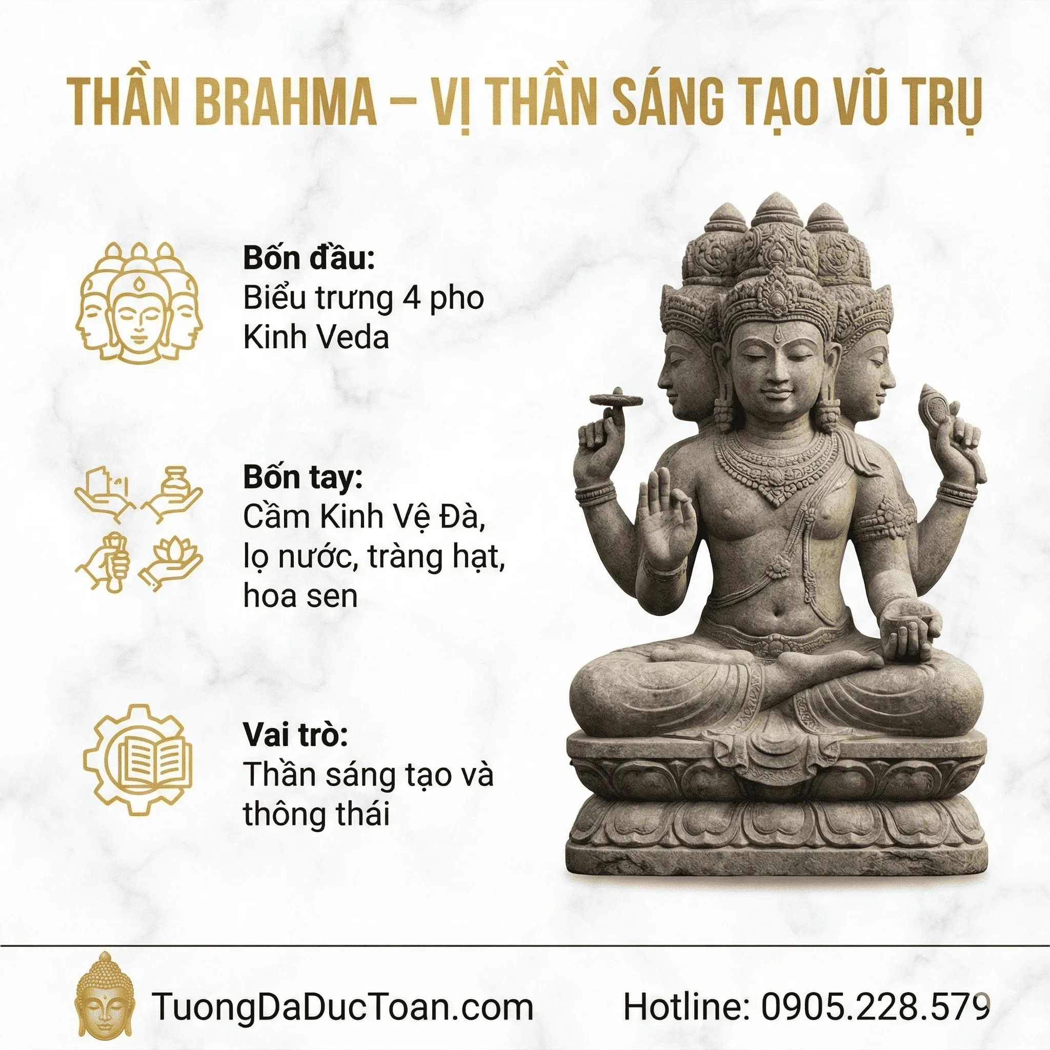 Tượng Chăm Pa Tuong Than Brahma