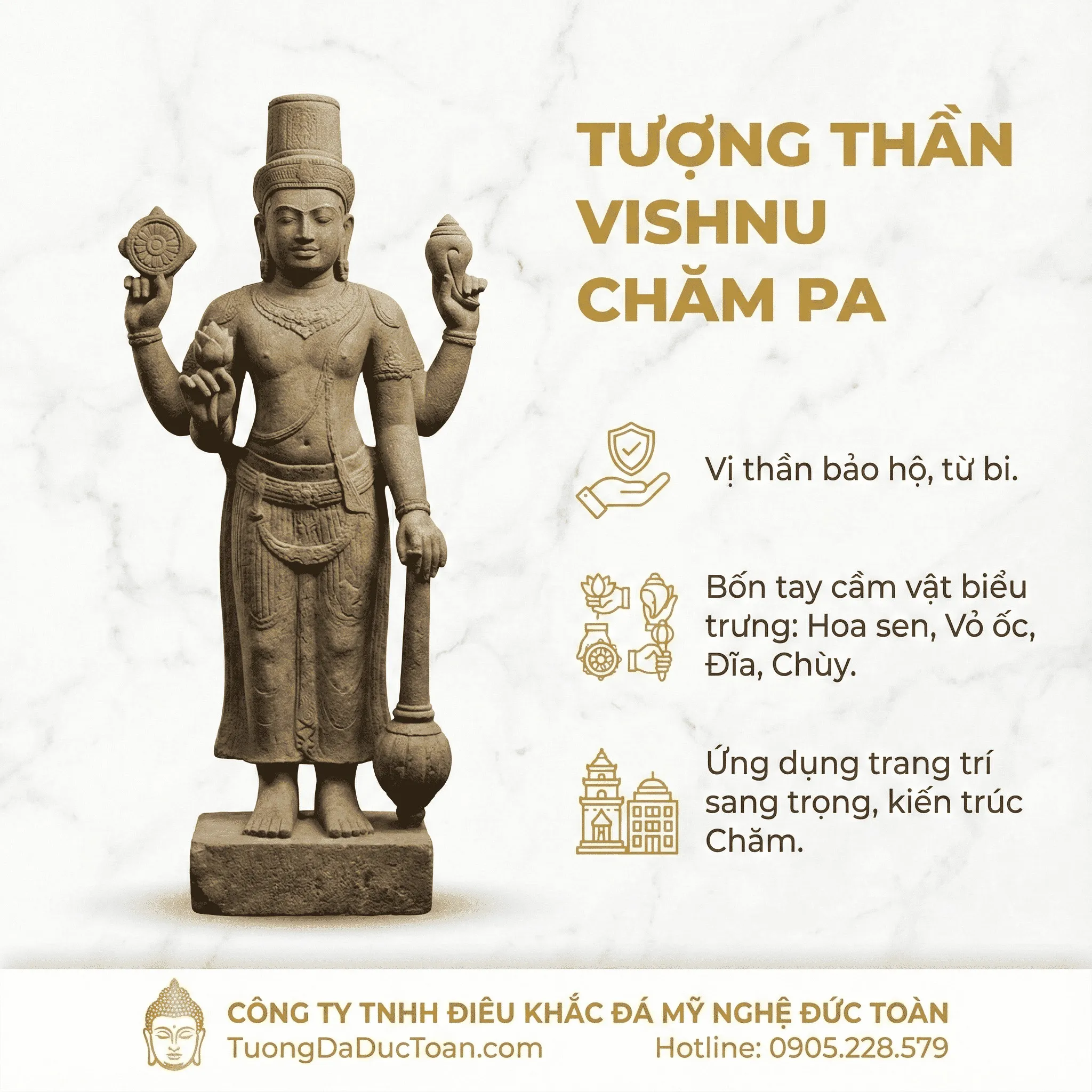 Tượng Thần Vishnu Tuong Than Vishnu