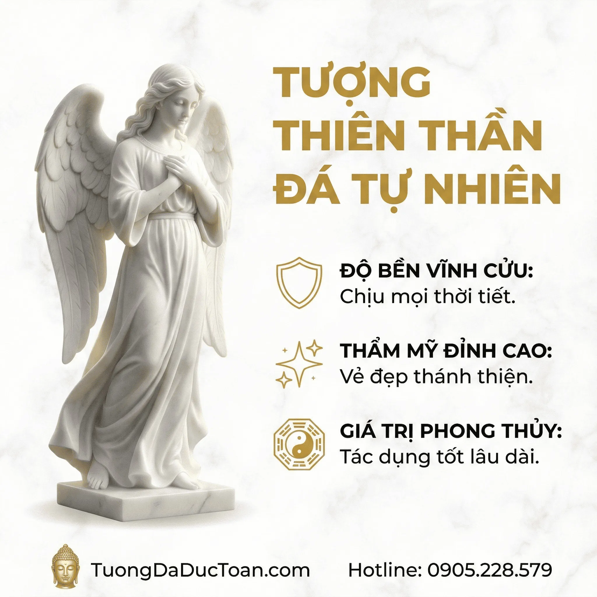 Tượng Đá Mỹ Nghệ (Khác) Tuong Thien Than Bang Da Tu Nhien