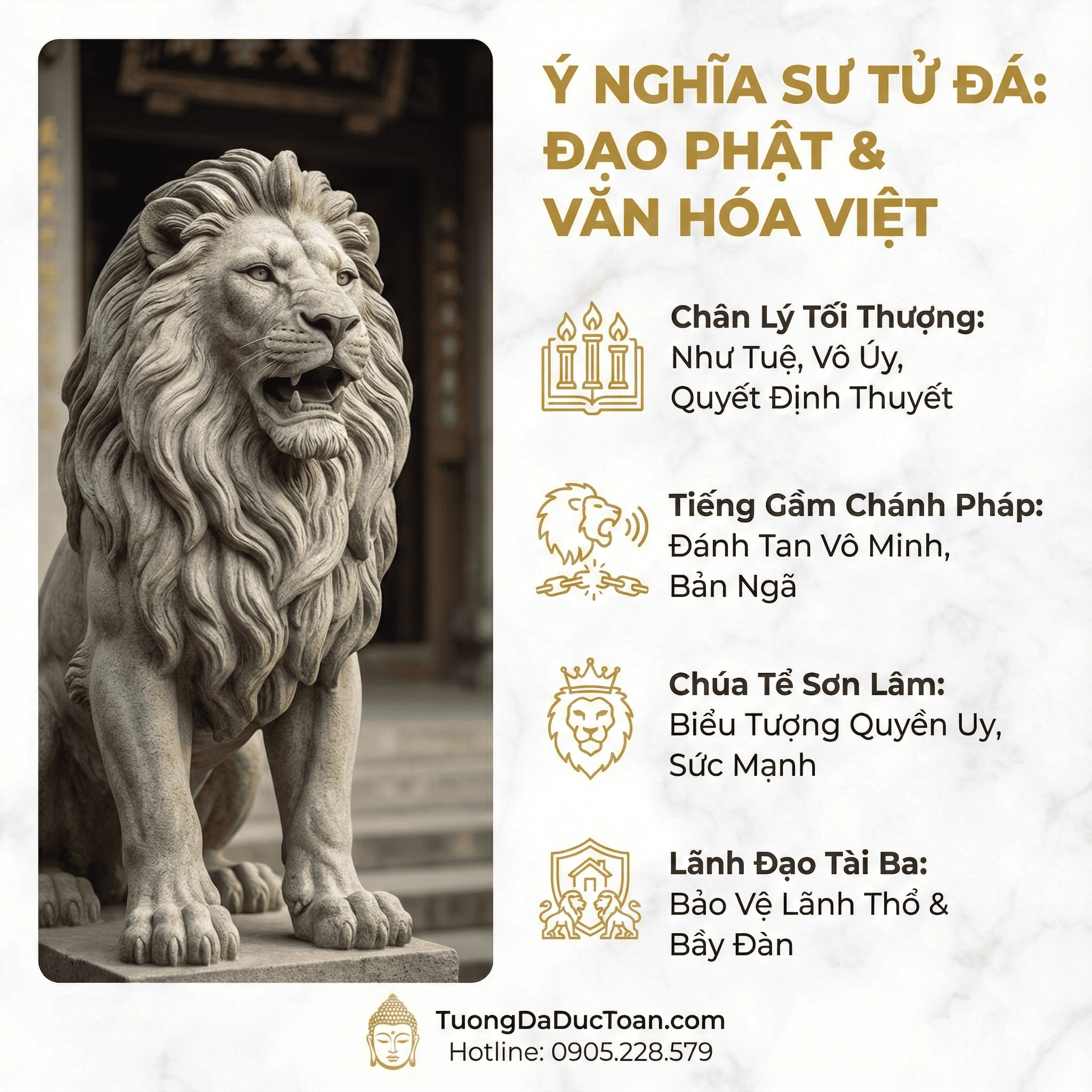 Ý nghĩa của sư tử đá