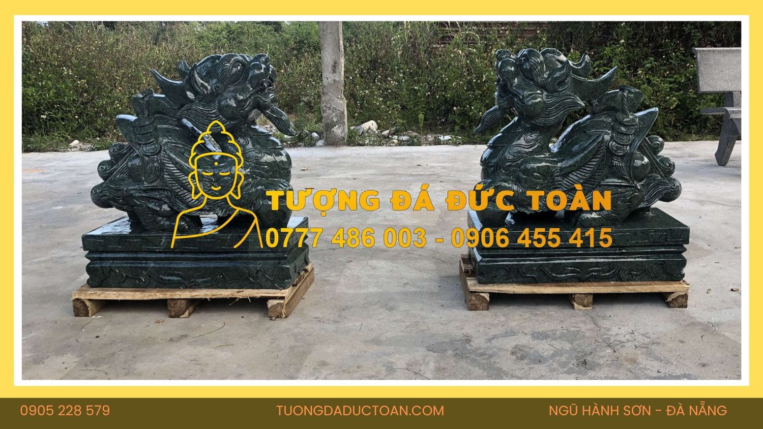 Bán Tượng Tỳ Hưu đá xanh Ấn Độ