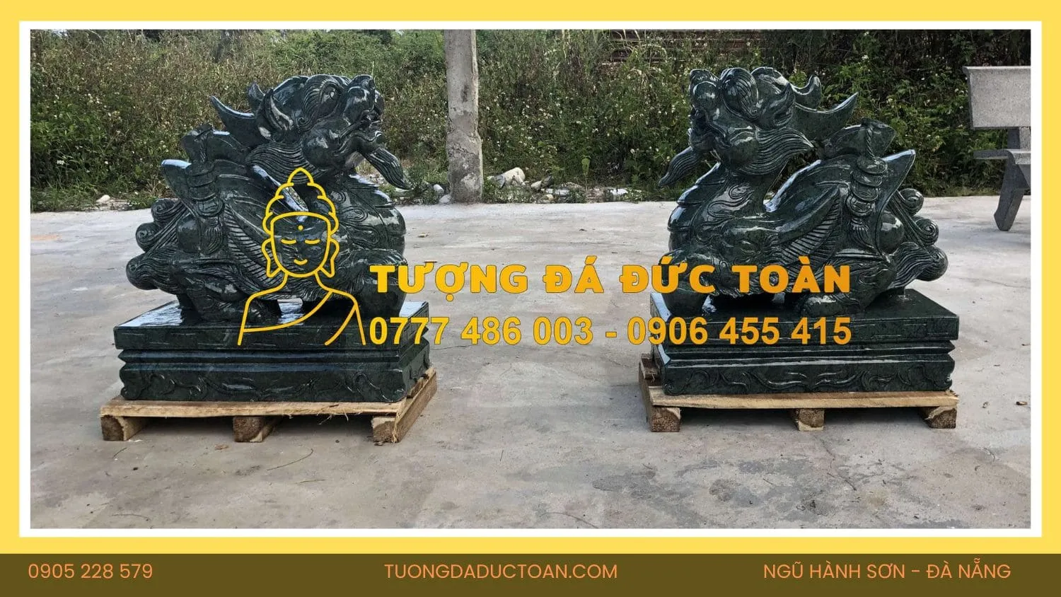 Bán Tượng Tỳ Hưu đá xanh Ấn Độ