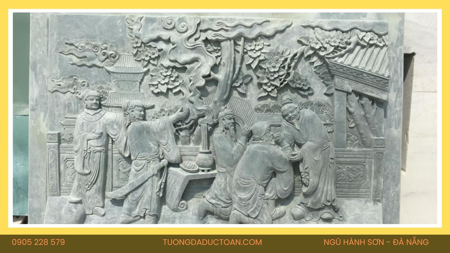 Phù Điêu Đá Chạm Cửu Long Nguyên Khối Đà Nẵng 6 Phù Điêu Đá (2)