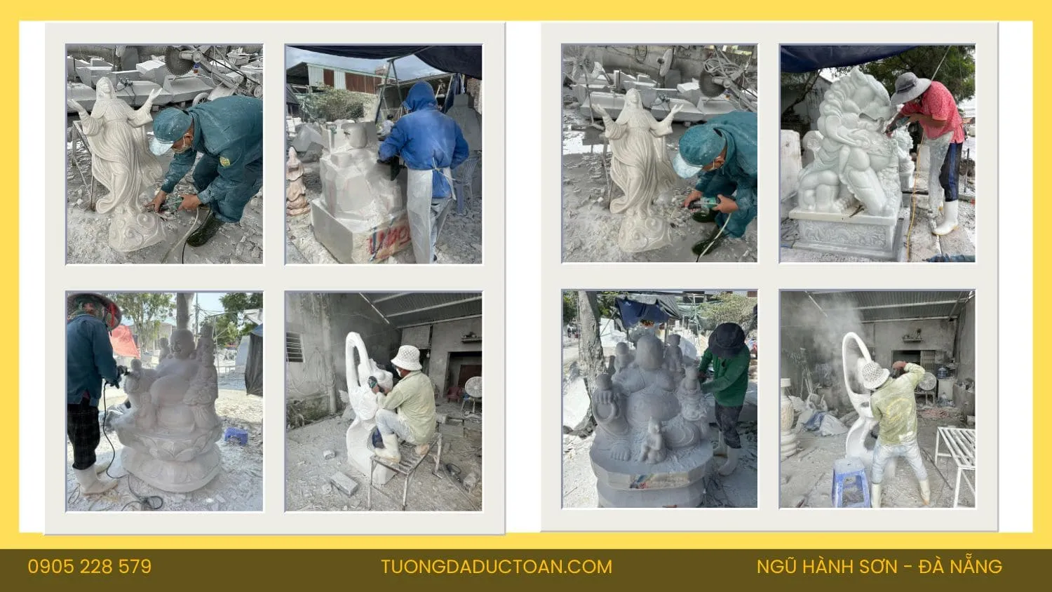 Quy trinh che tac tai Tượng Đá Đức Toàn