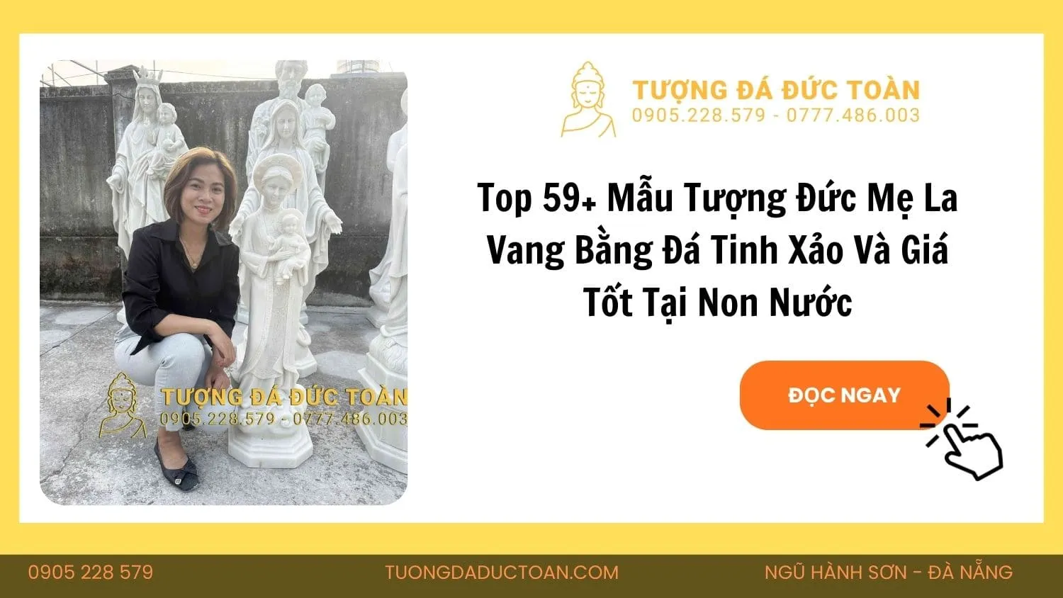 TƯỢNG ĐỨC MẸ LA VANG ĐÁ CẨM THẠCH TRẮNG CAO 1M DM_45 1 TDDT 2 ảnh (15) (1)
