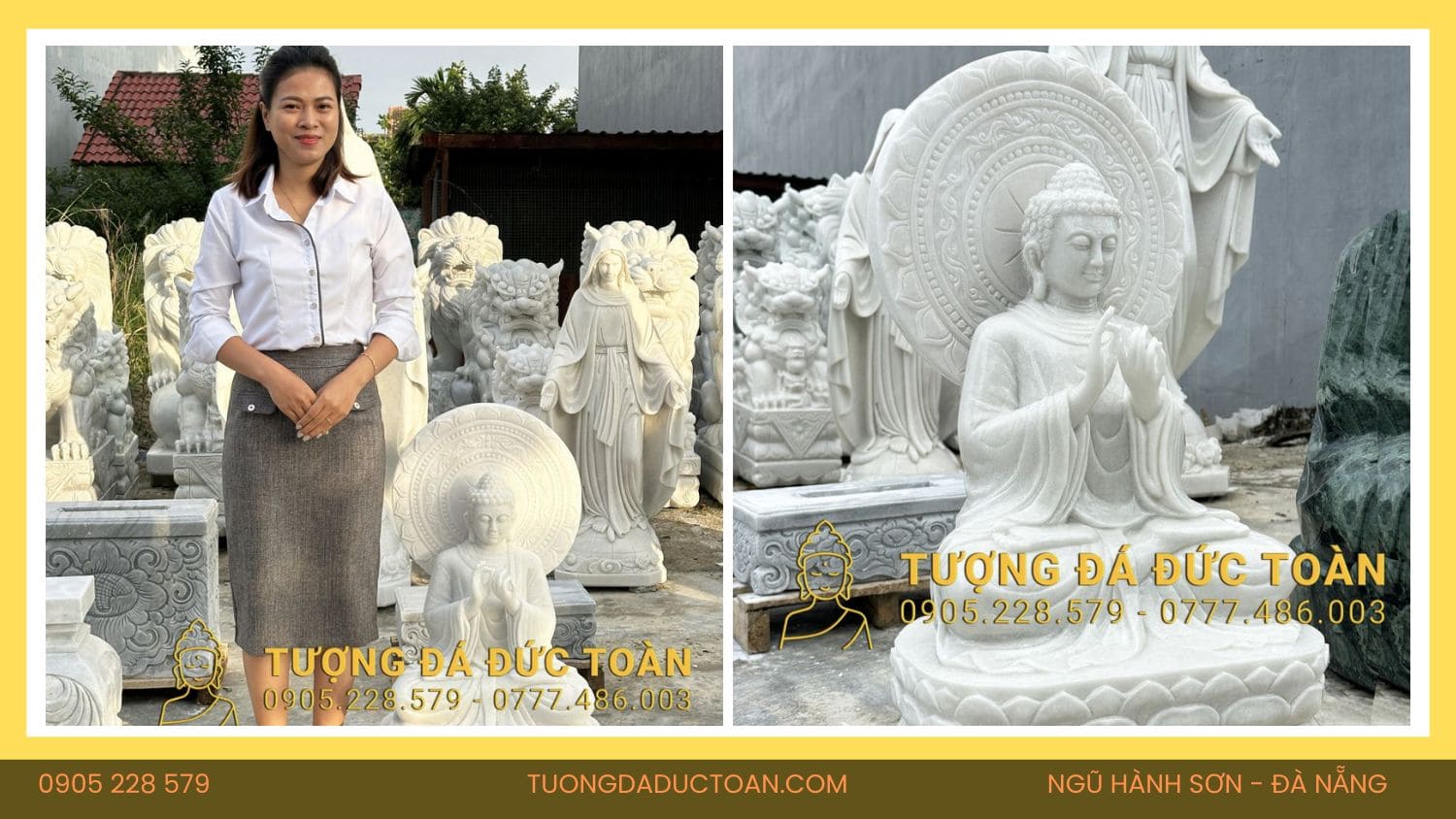 TƯỢNG PHẬT THÍCH CA ĐÁ TRẮNG