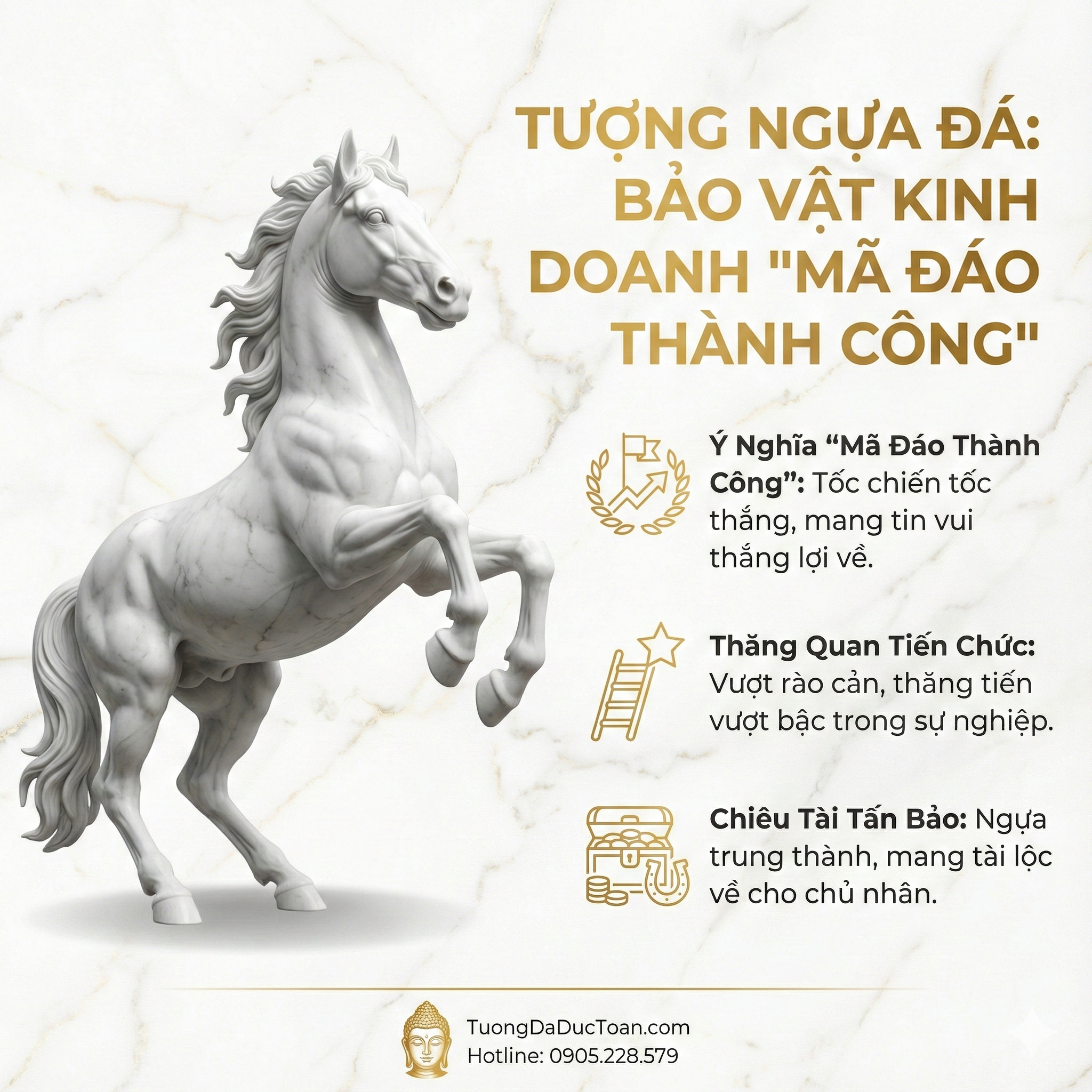 Kỳ Lân Phương Tây - Ngựa Một Sừng Đá Trắng Nguyên Khối 2 Tại Sao Tượng Ngựa Đá Lại Là Bảo Vật Của Giới Kinh Doanh