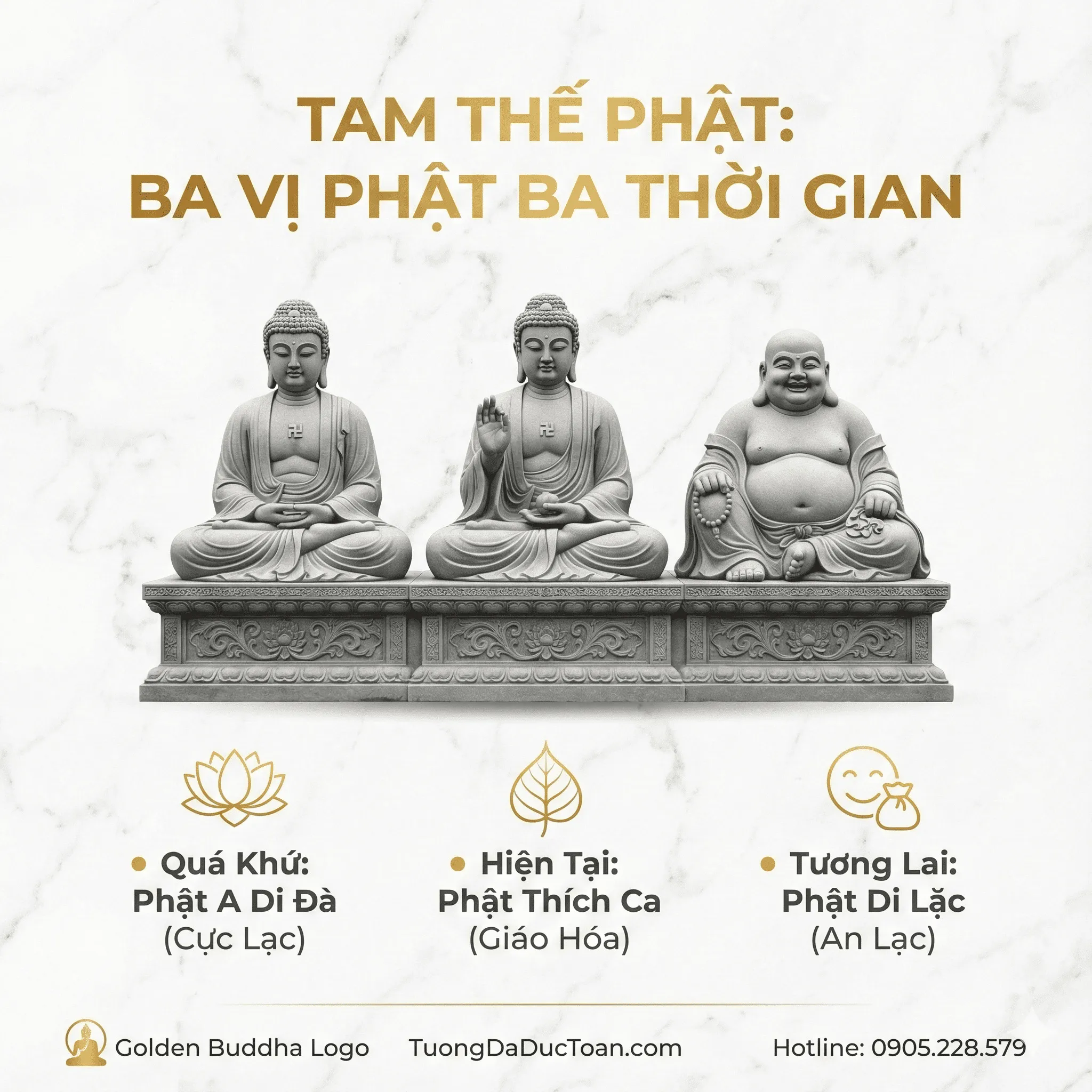 Tượng Tam Thế Phật Tam Thế Phật là ai