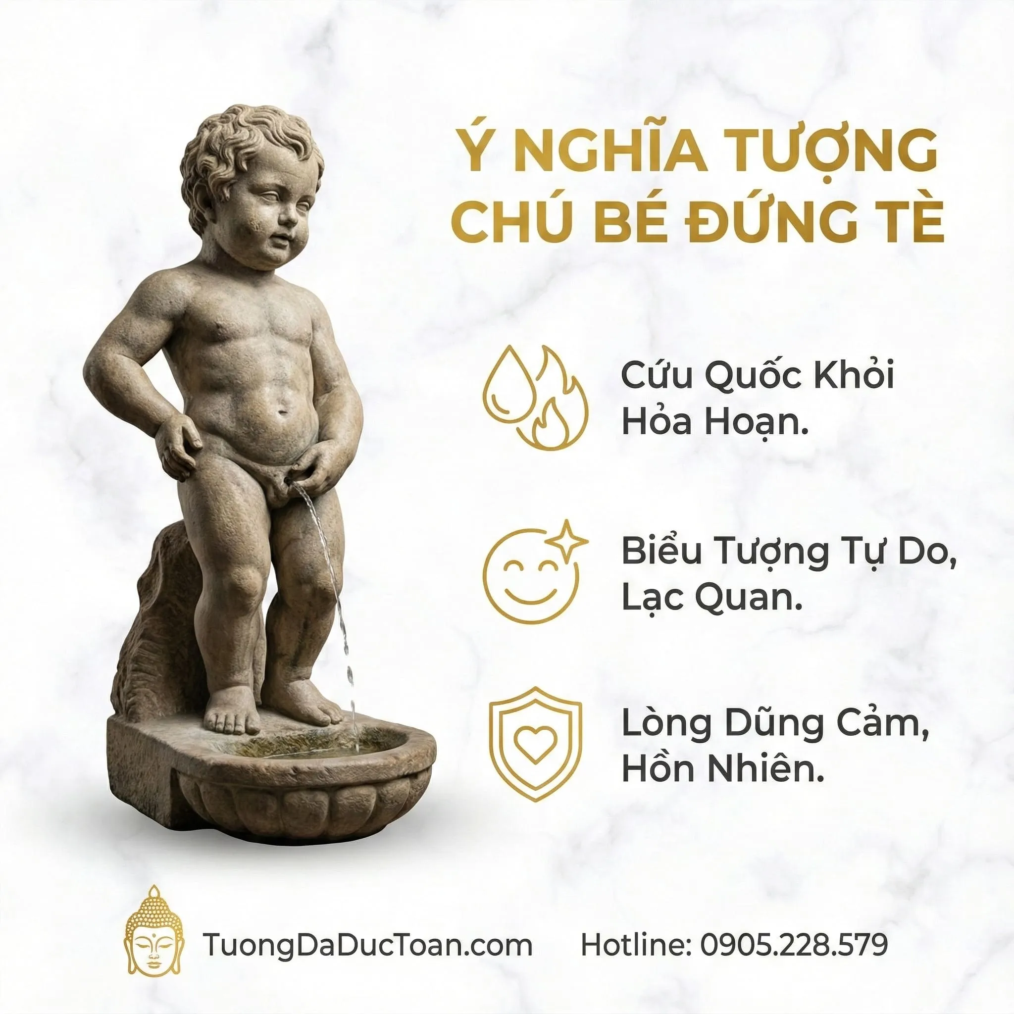 Tượng Cậu Bé Đứng Tè Thạch Cao_ (1)