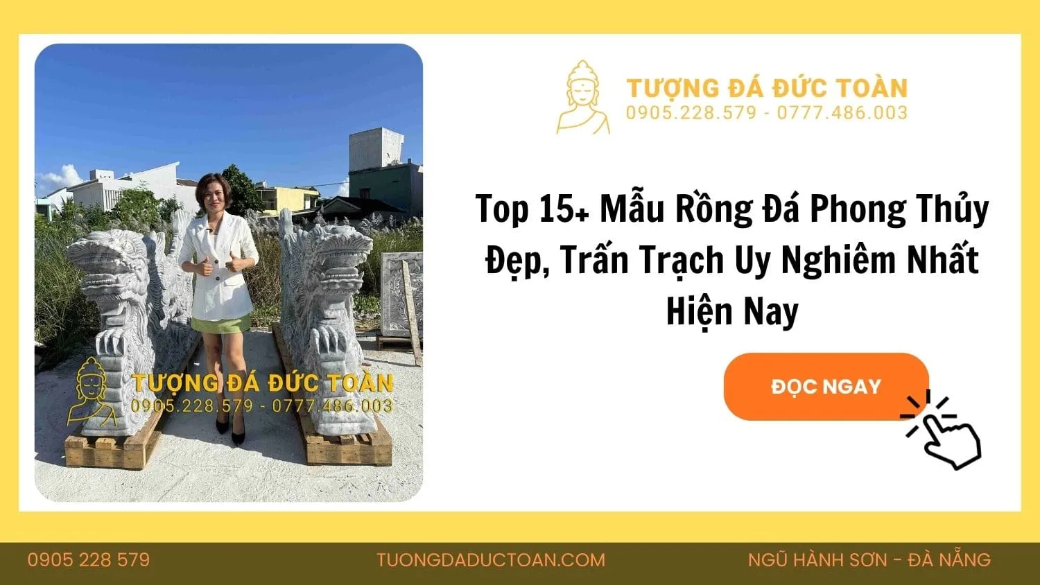 Top 15+ Mẫu Rồng Đá Phong Thủy Đẹp, Trấn Trạch Uy Nghiêm Nhất Hiện Nay