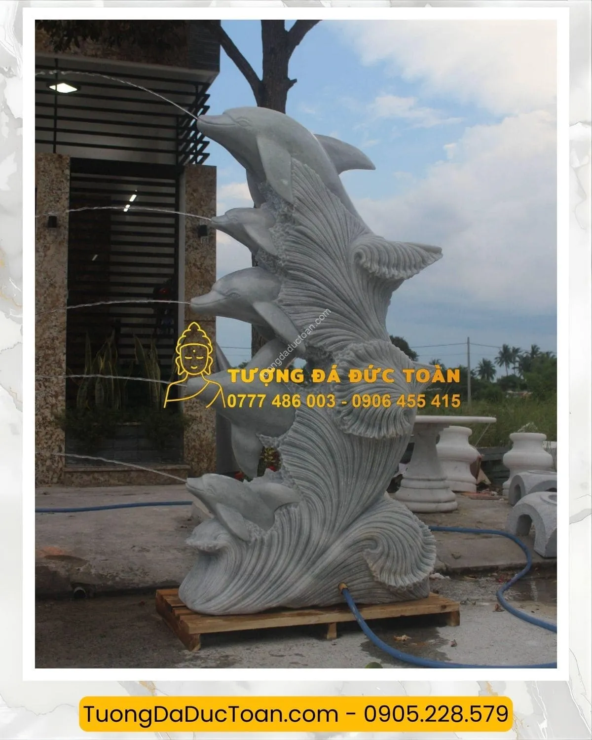 Tượng Cá Heo Bằng Đá (2)