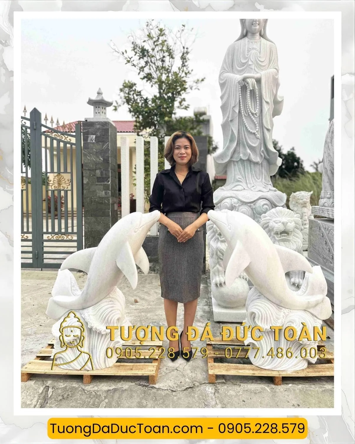 Tượng Cá Heo Bằng Đá (7)