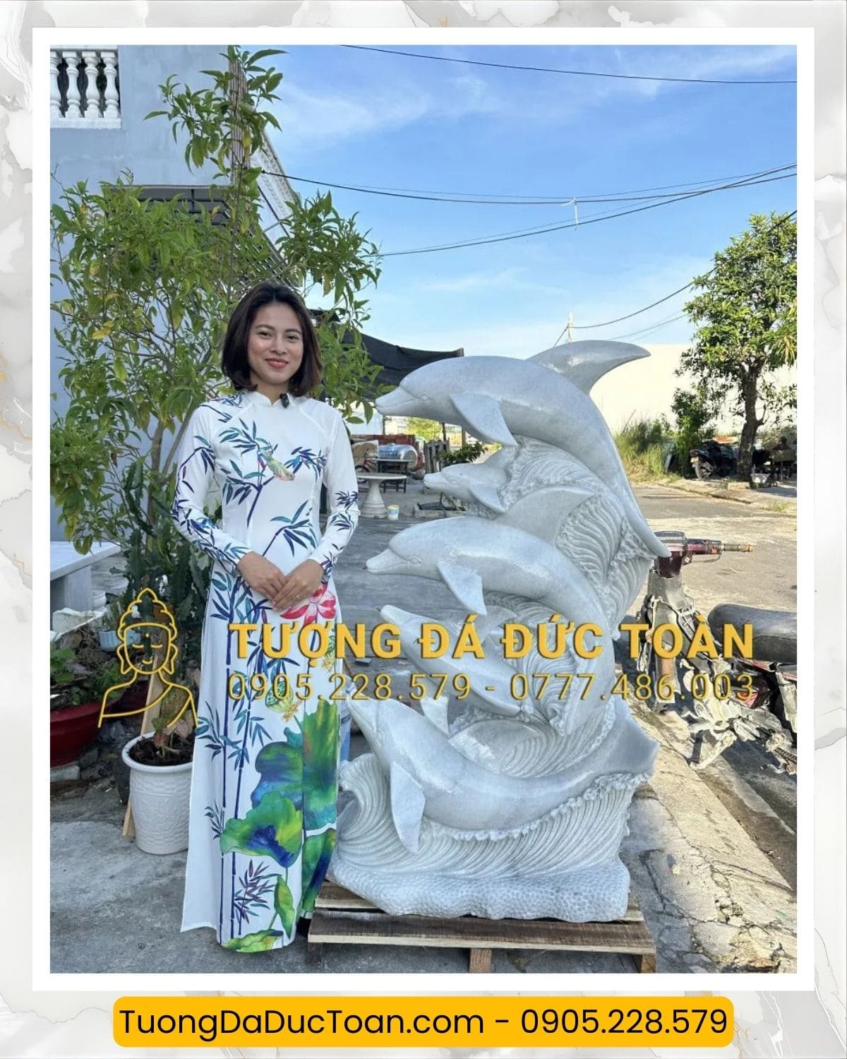 Tượng Cá Heo Bằng Đá (8)