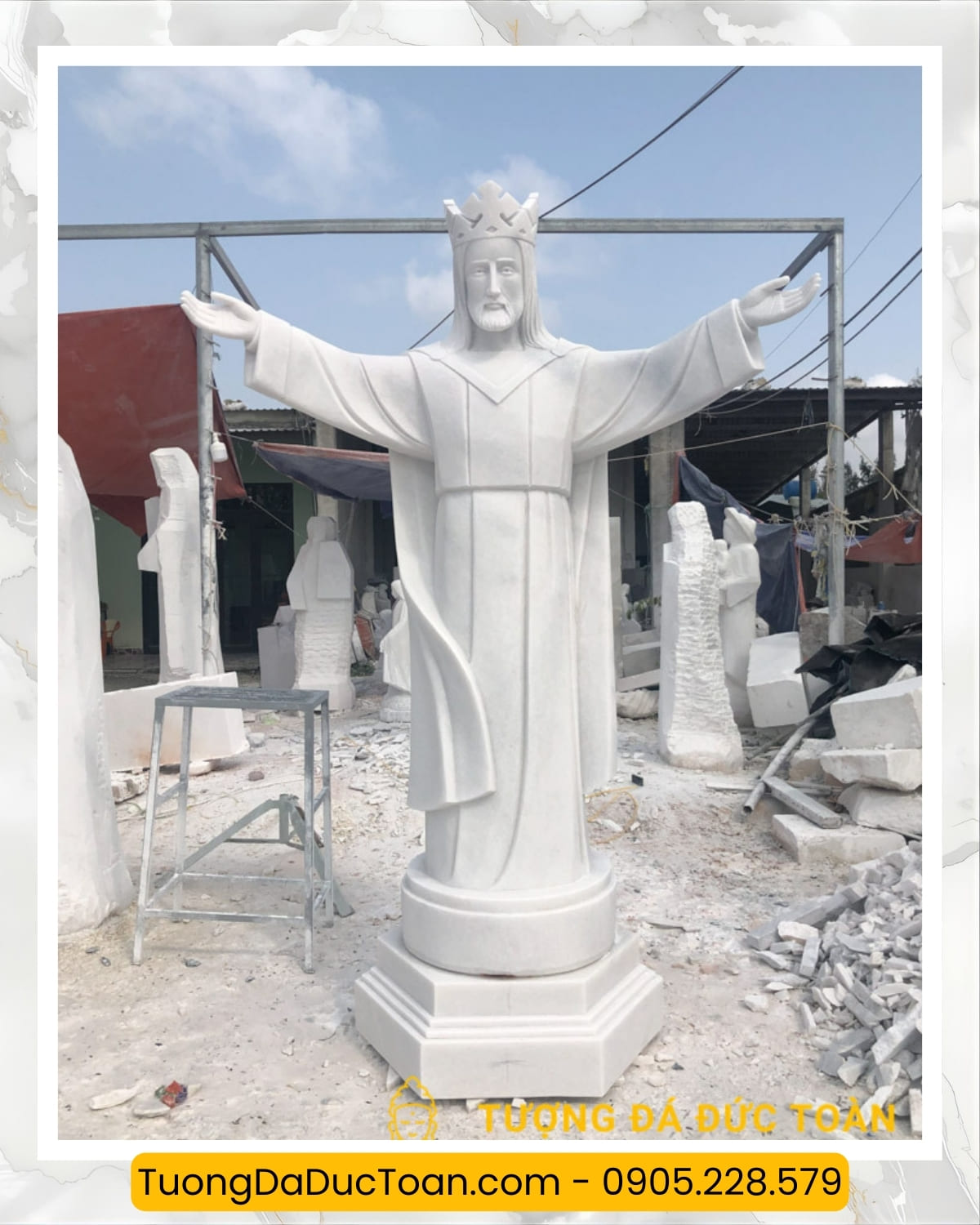 Tượng Chúa Jesus Đá Cẩm Thạch Đà Nẵng - 01 5 Tượng Chúa Giêsu Bằng Đá