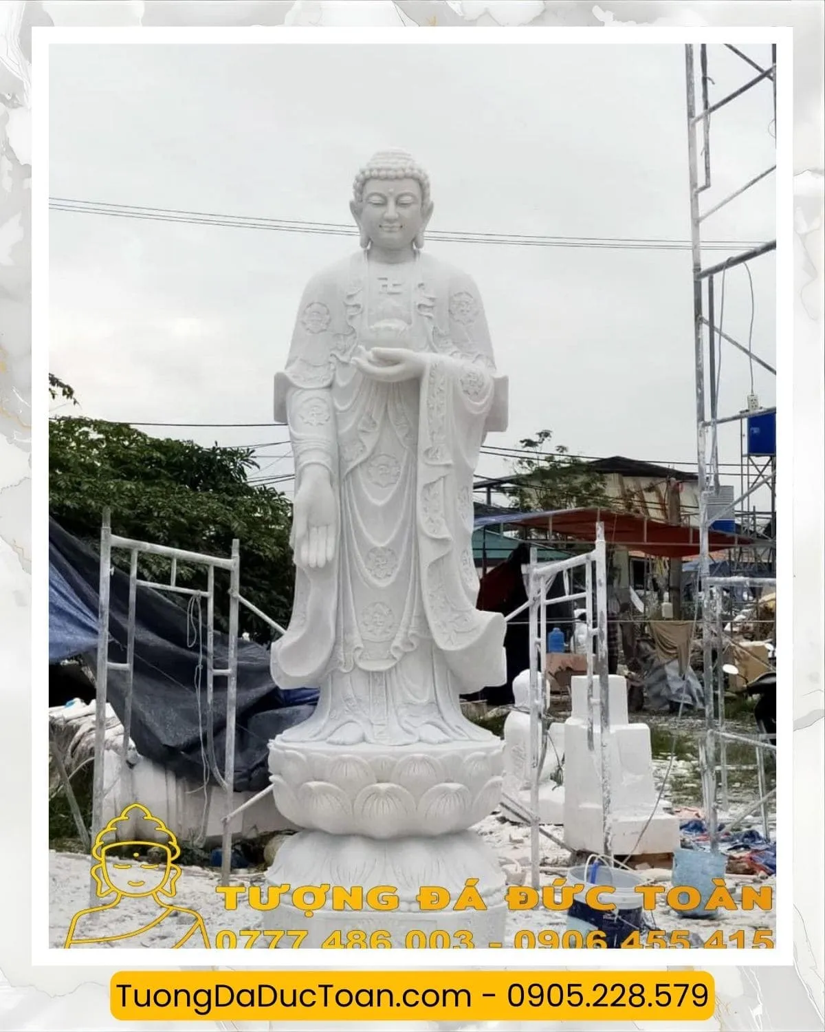 Tượng Phật A Di Đà Bằng Đá Tượng Phật A Di Đà đá Non Nước