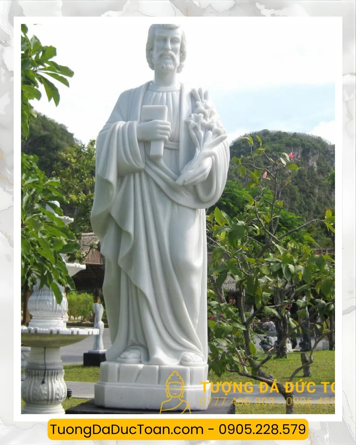 _Tượng Thánh Giuse Bằng Đá Cẩm Thạch (5)