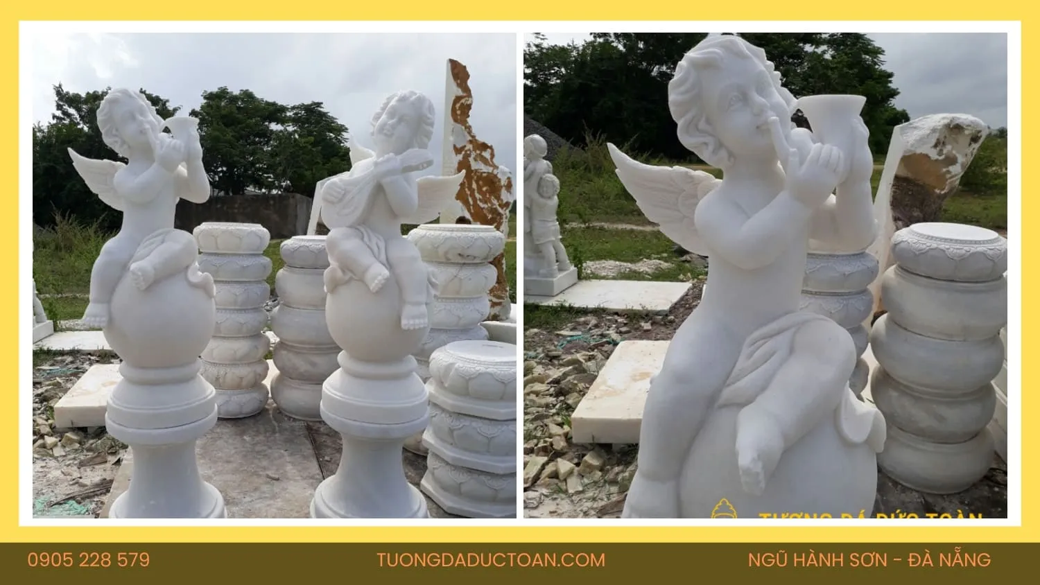 Tượng Thiên Thần Đá Cẩm Thạch - 03 13 Tượng Thiên Thần Bằng Đá (1)