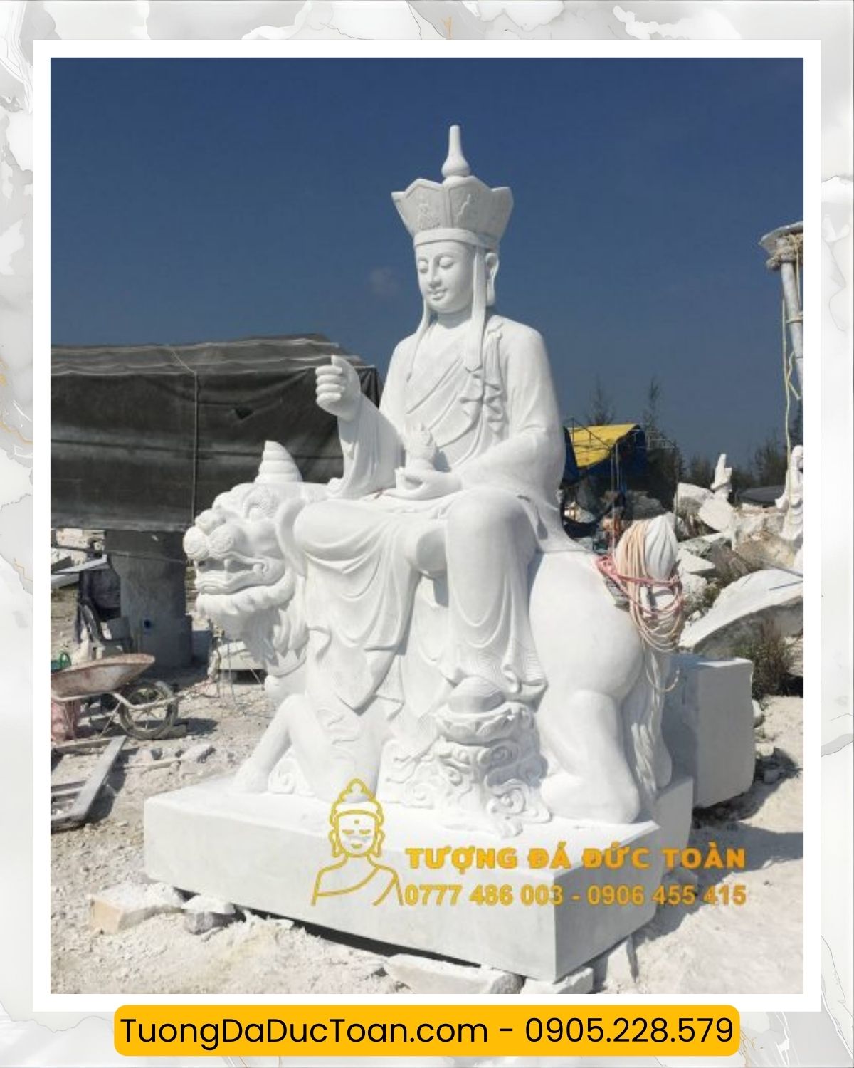 Tượng Địa Tạng Vương Bồ Tát cưỡi Đề Thính