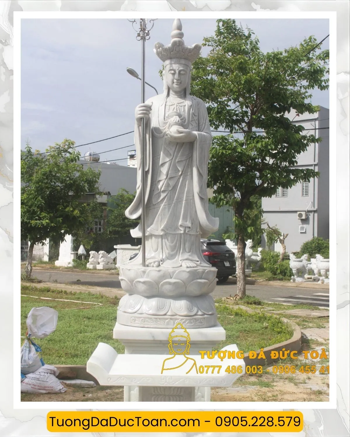 Tượng Địa Tạng Vương Bồ Tát Bằng Đá TuongDaDucToan