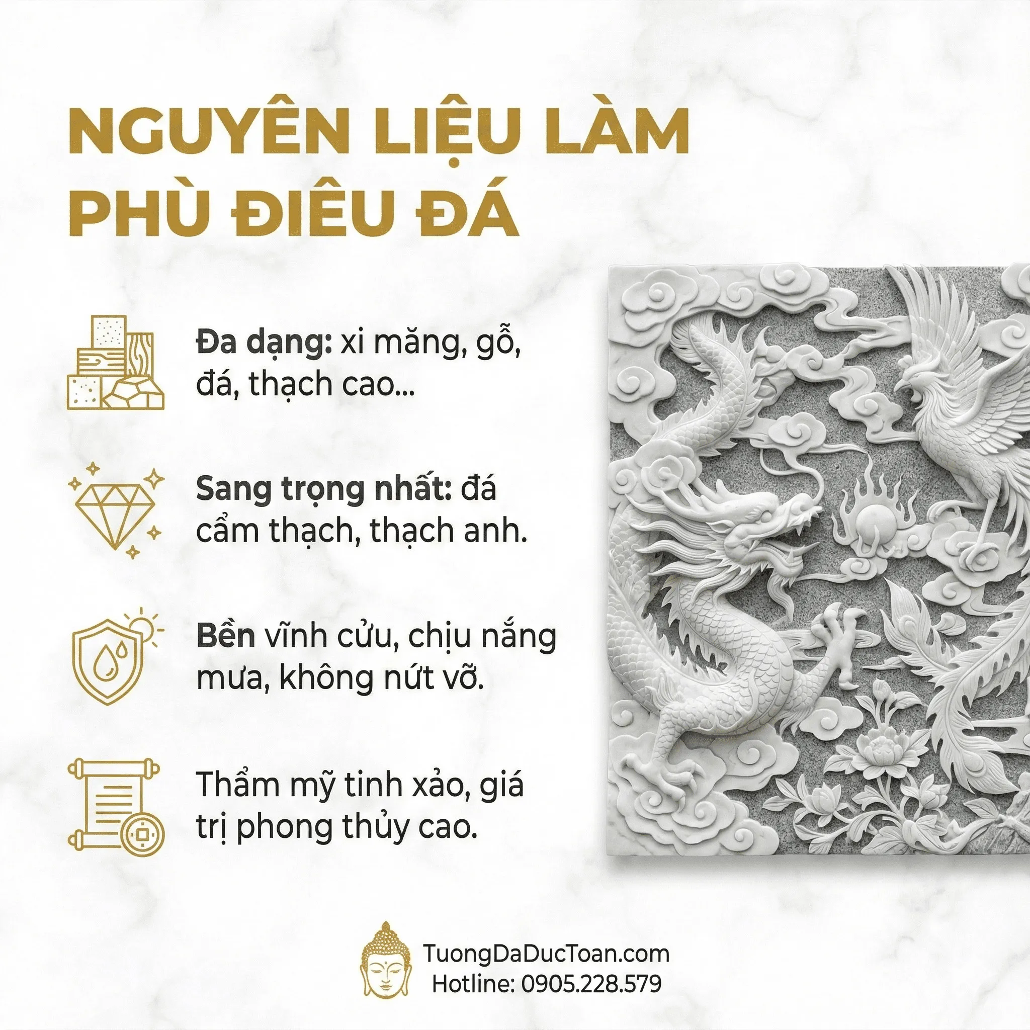 Phù Điêu Đá Nguyen Lieu Lam Phu Dieu Da
