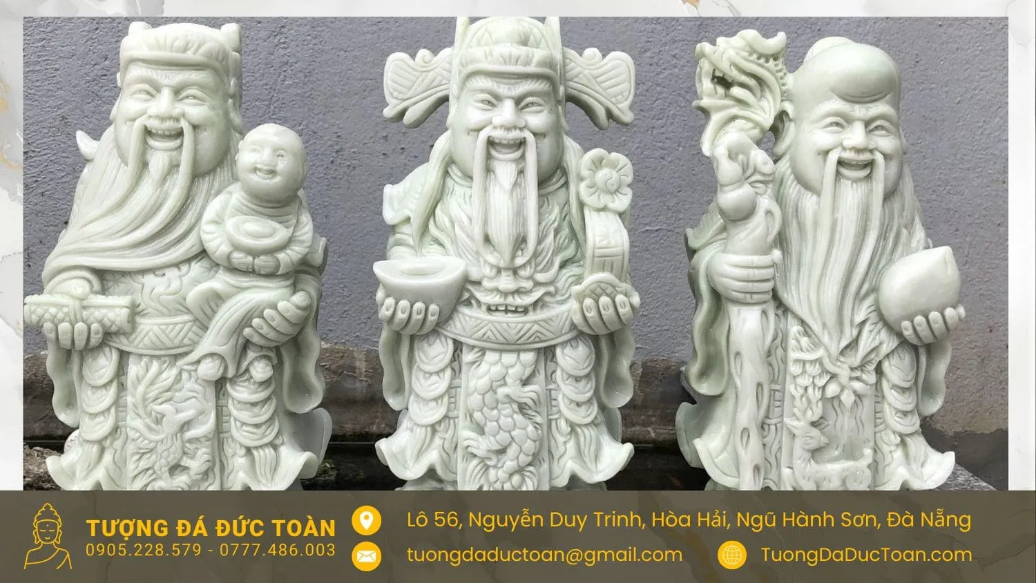 Tượng Phước Lộc Thọ Bằng Đá