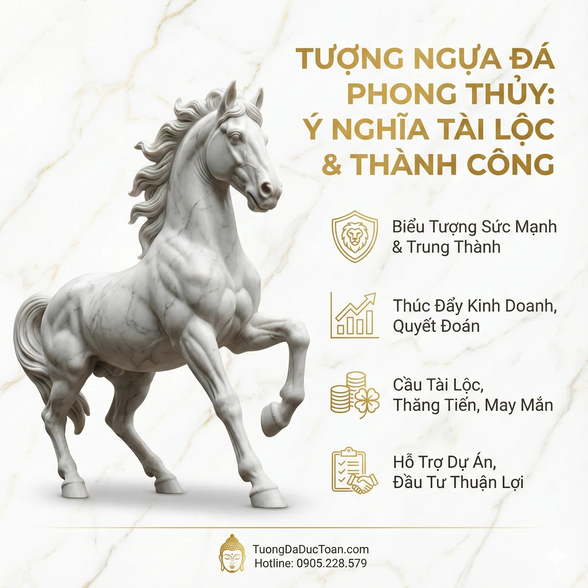 ngựa đá ý nghĩa phong thủy của ngựa đá