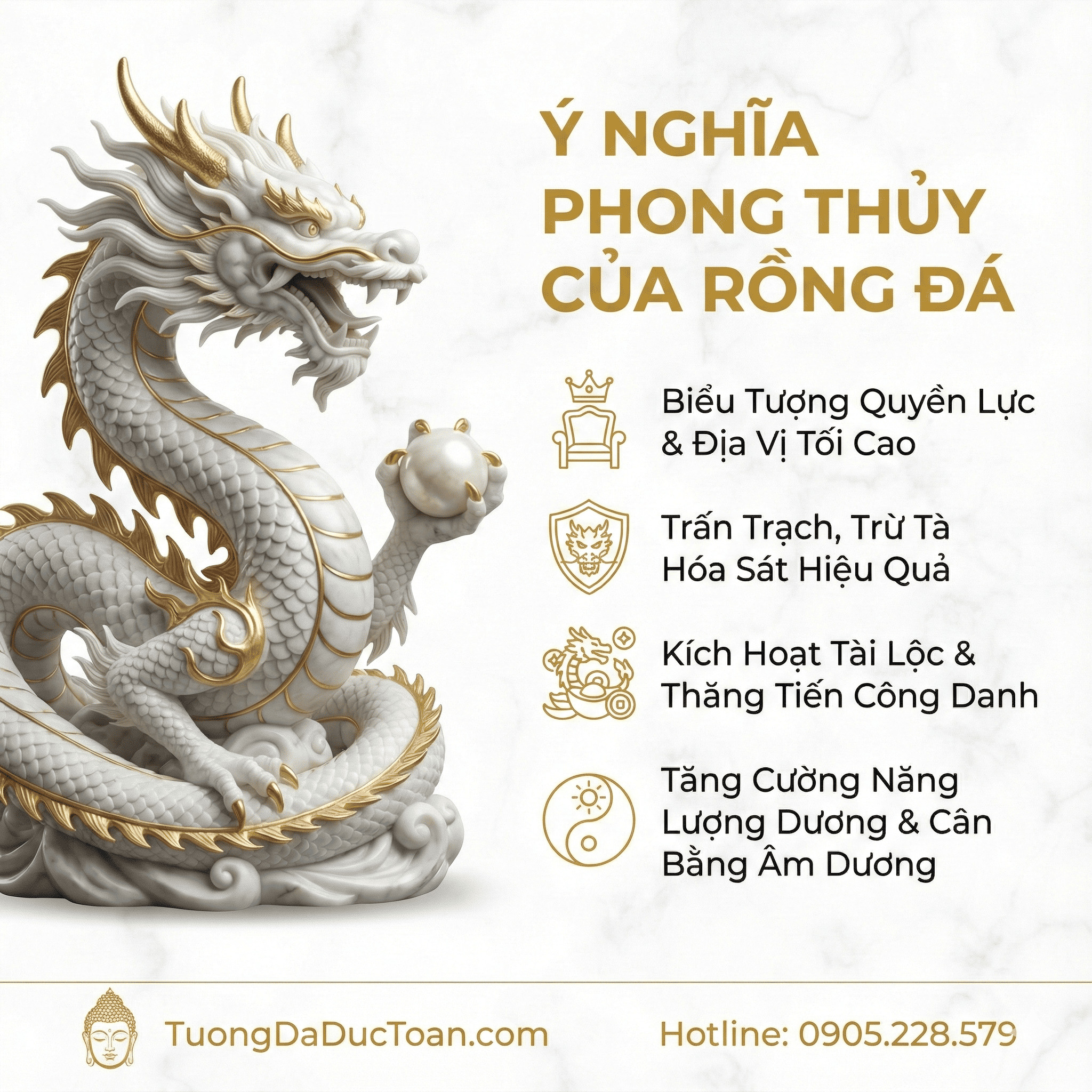 Ý nghĩa phong thủy của rồng đá