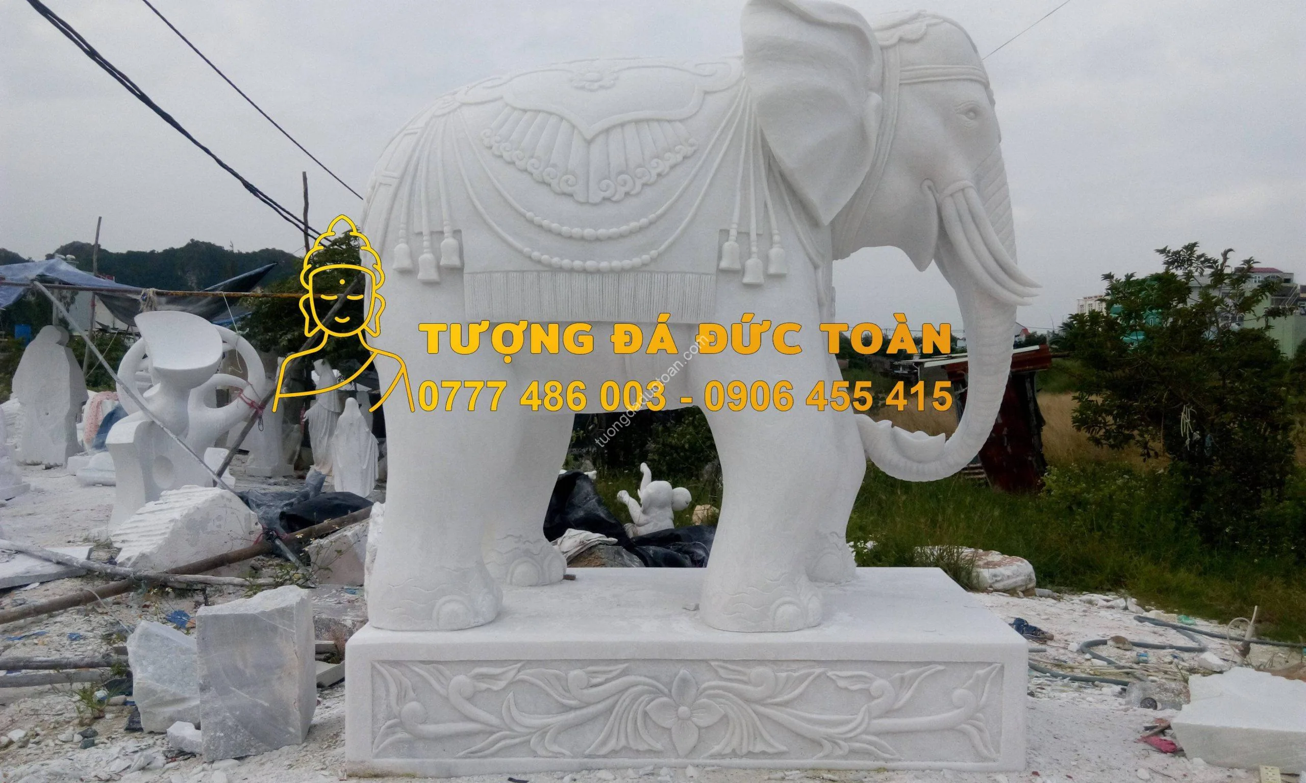 Tượng Voi Đá Đẹp Đà Nẵng – Linh Vật Trấn Trạch & Chiêu Tài Tấn Lộc